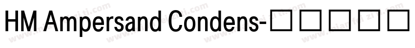 HM Ampersand Condens字体转换